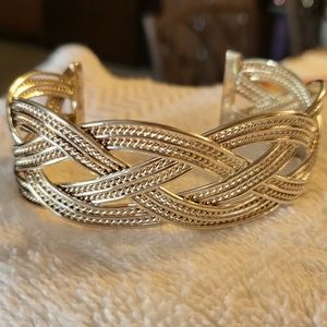 Silver braided bracelet